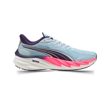 Tenis Deportivo Para Caballero Puma Velocity Nitro 4 Celeste Rosa Ab0701