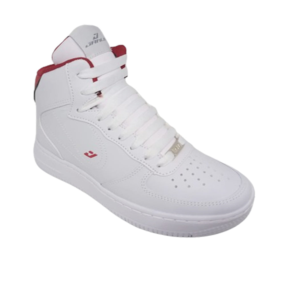 Tenis Botra Para Dama/Joven Janlo 6046 Blanco Rojo Ab0701