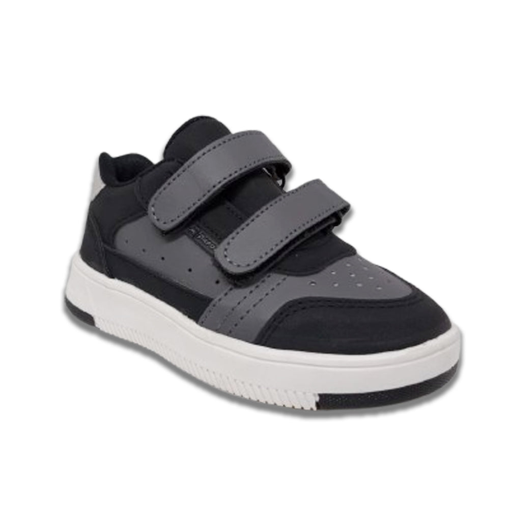 Tenis Casual Para Niño Mini Papos 33308 Negro Oxford AB0701