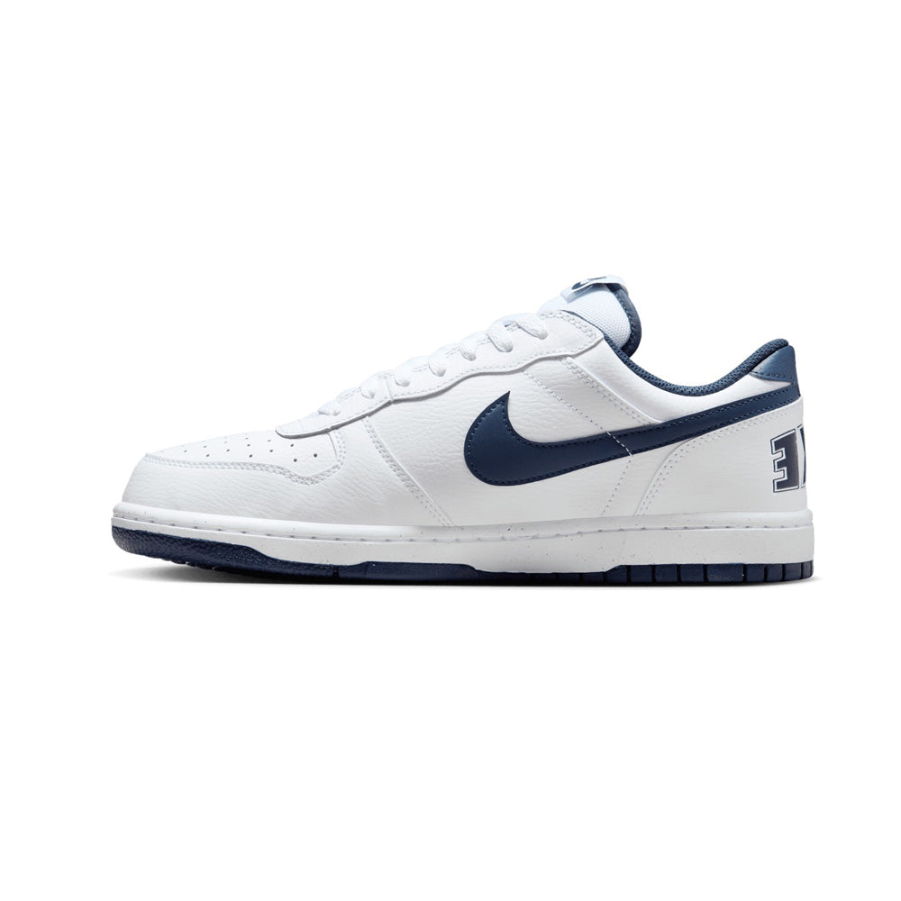 Tenis Casual Para Caballero Nike Big Low Blanco Marino Ab0701