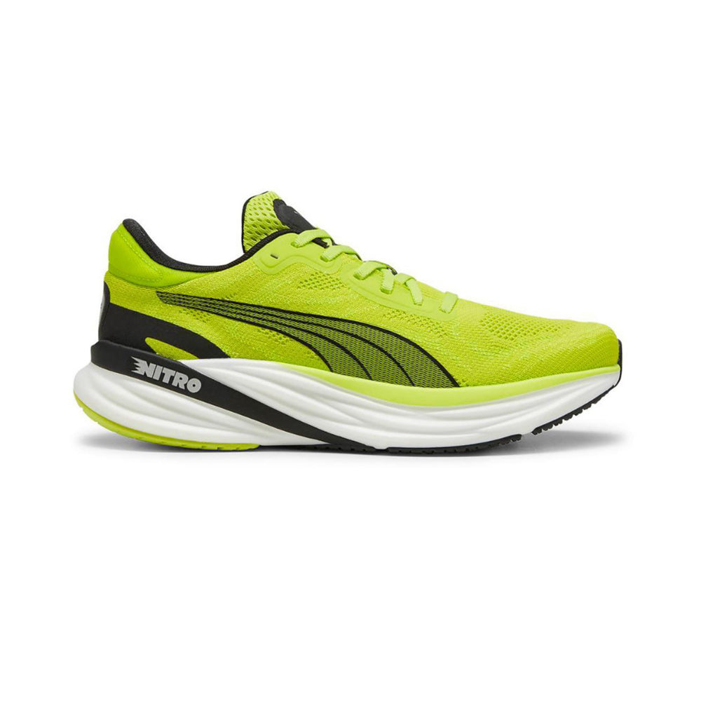 Tenis Deportivo Para Caballero Puma Magnify Nitro 2 Lima Negro Plata Ab0701