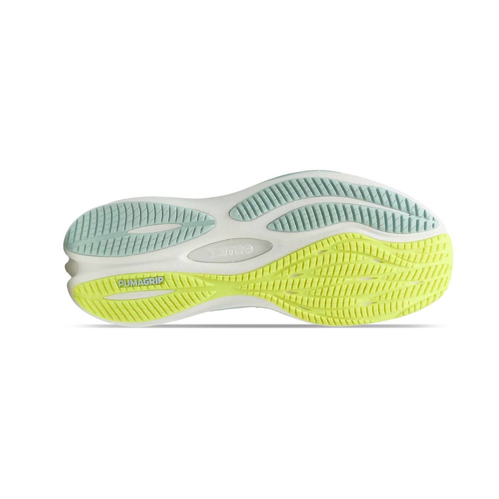 Tenis Deportivo Para Dama Puma Nitro 3 Azul Amarillo Ab0701