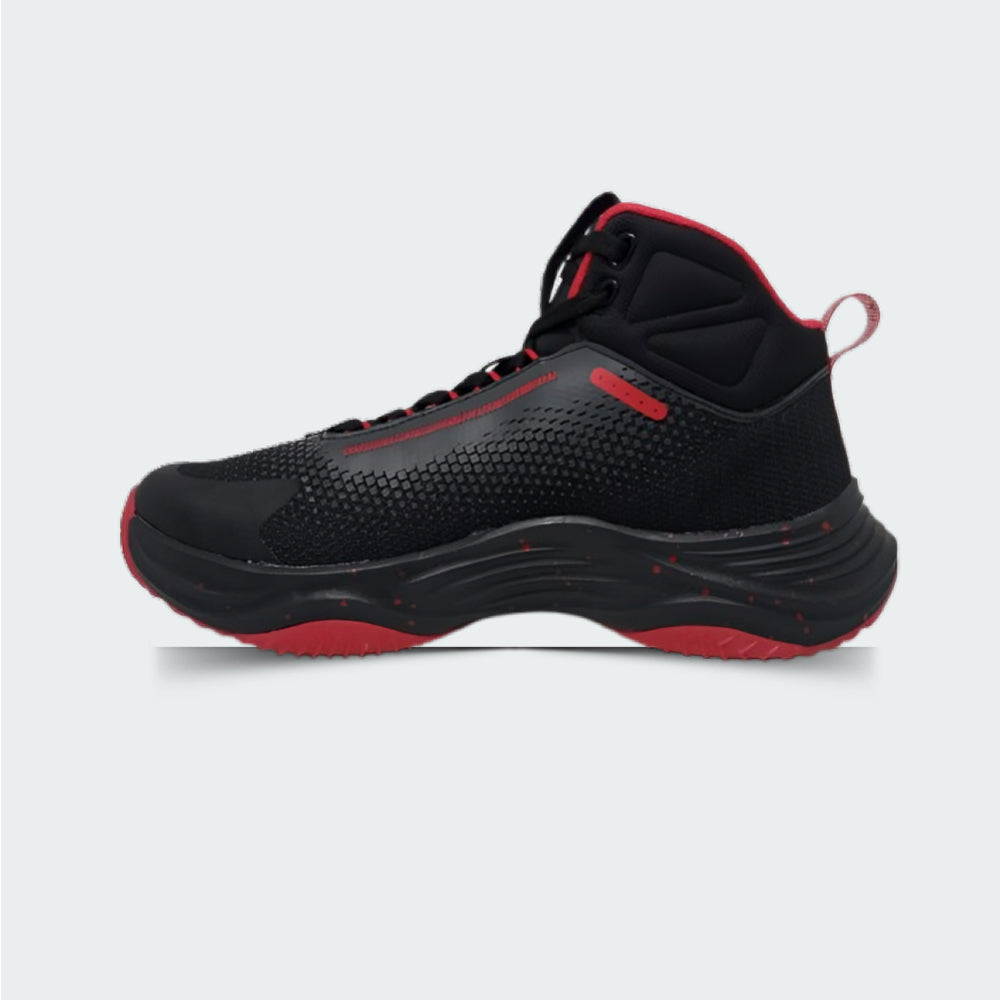 Tenis De Bota Para Caballero Charly 38215 Negro Rojo Ab0701