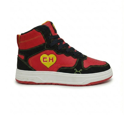 Tenis Bota Para Caballero Charly 38232 Rojo Negro Ab0701