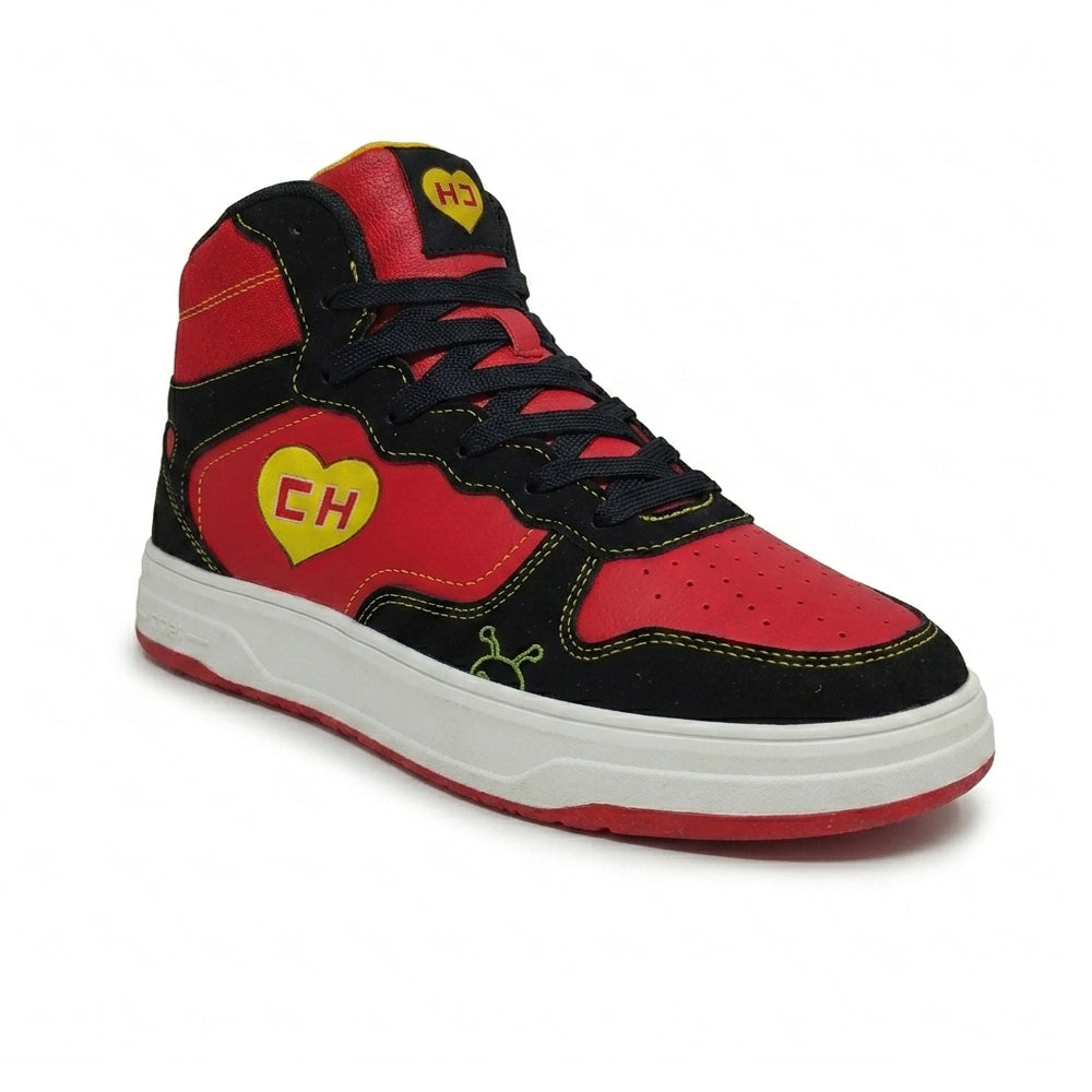 Tenis Bota Para Caballero Charly 38232 Rojo Negro Ab0701