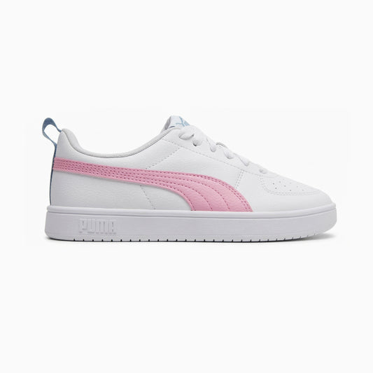Tenis Casual Para Dama Puma Rickie Jr Blanco Rosa Oceano Ab0701