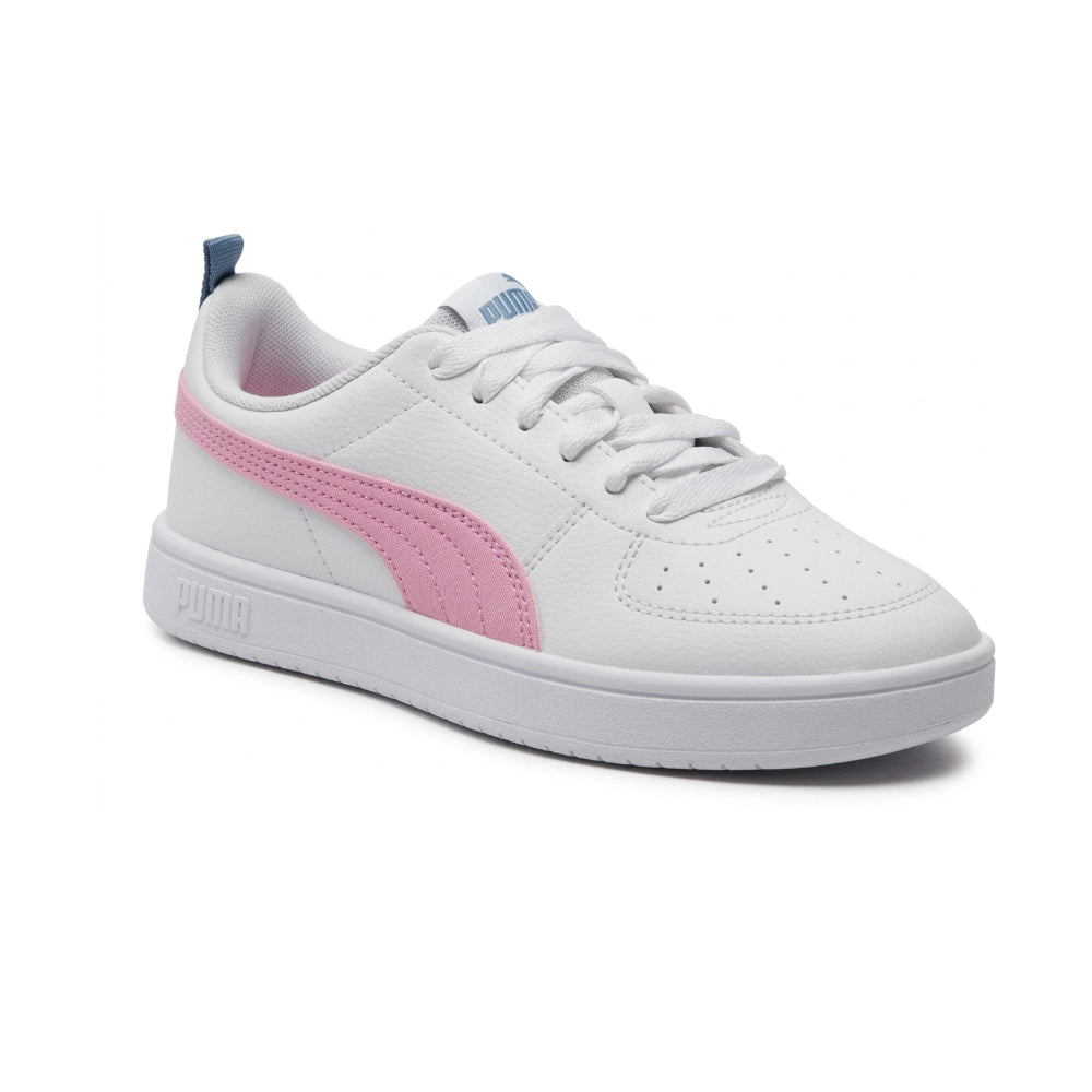 Tenis Casual Para Dama Puma Rickie Jr Blanco Rosa Oceano Ab0701