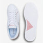 Tenis Casual Para Dama Lacoste Leron Blanco Rosa Ab0701