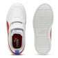 Tenis Para Niño Puma Rickie V Ps Blanco Rojo Ab0701