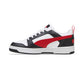 Tenis Casual Para Dama Puma Rebound V6 Low Jr Blanco Rojo Negro Ab0701