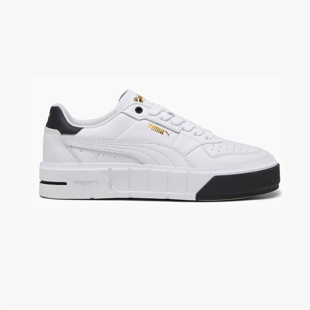 Tenis Casual Para Dama Puma Cali Court Lth Blanco Negro Ab0701