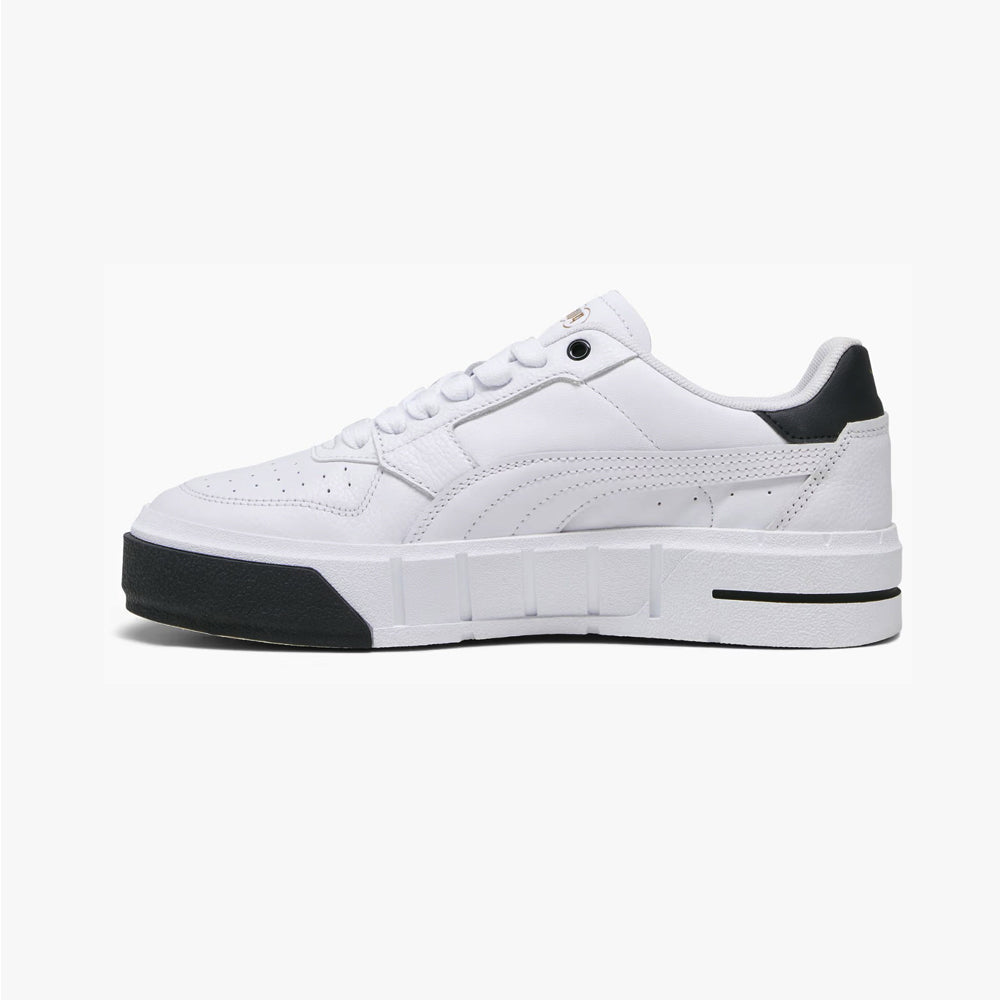 Tenis Casual Para Dama Puma Cali Court Lth Blanco Negro Ab0701