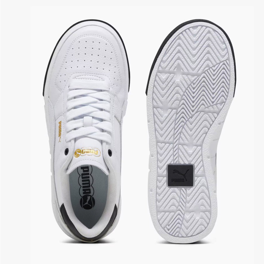 Tenis Casual Para Dama Puma Cali Court Lth Blanco Negro Ab0701