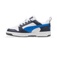 Tenis Casual Para Dama Puma Rebound V6 Low Jr Blanco Azul Gris Ab0701