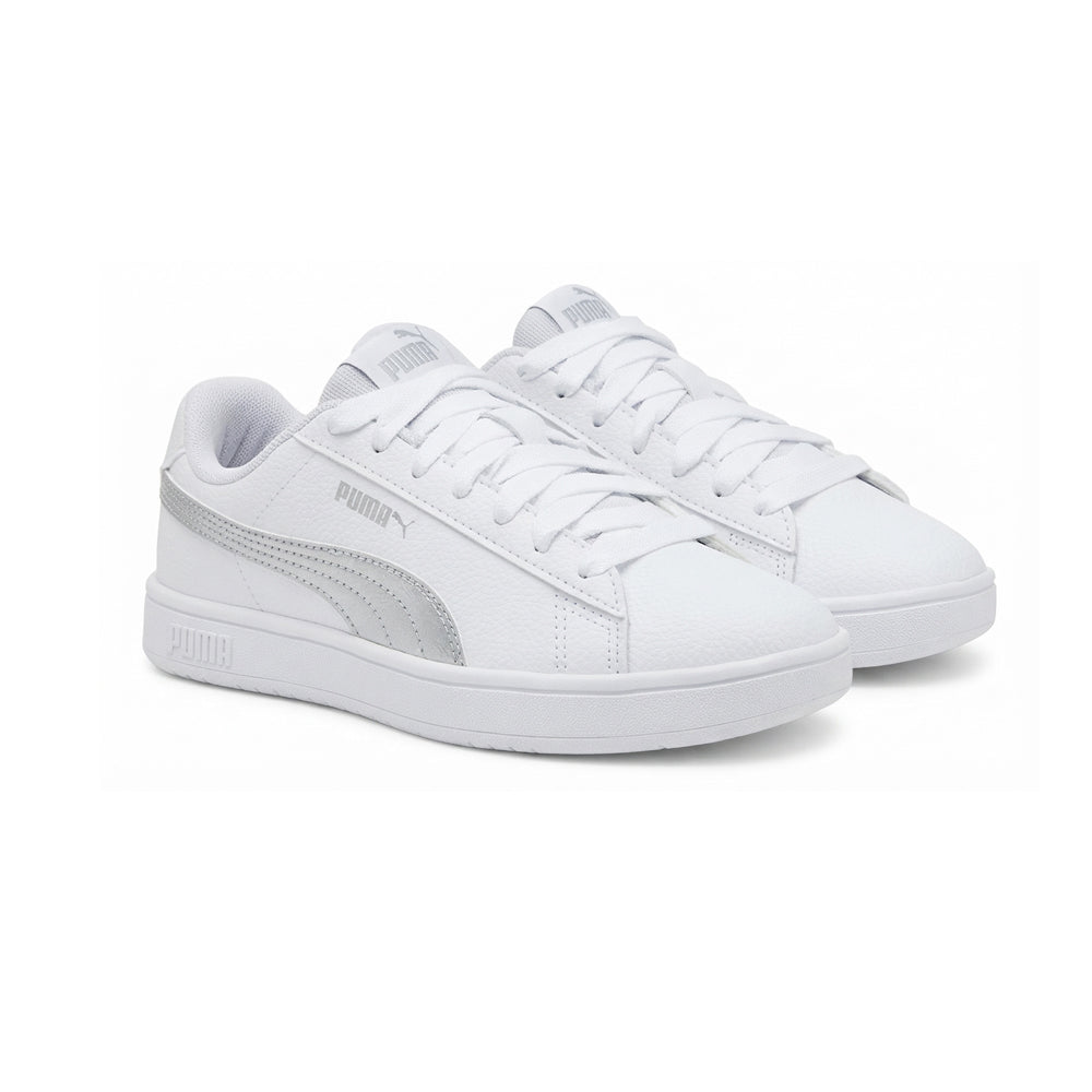 Tenis Casual Para Dama Puma Rickie Classic Jr Blanco Gris Ab0701