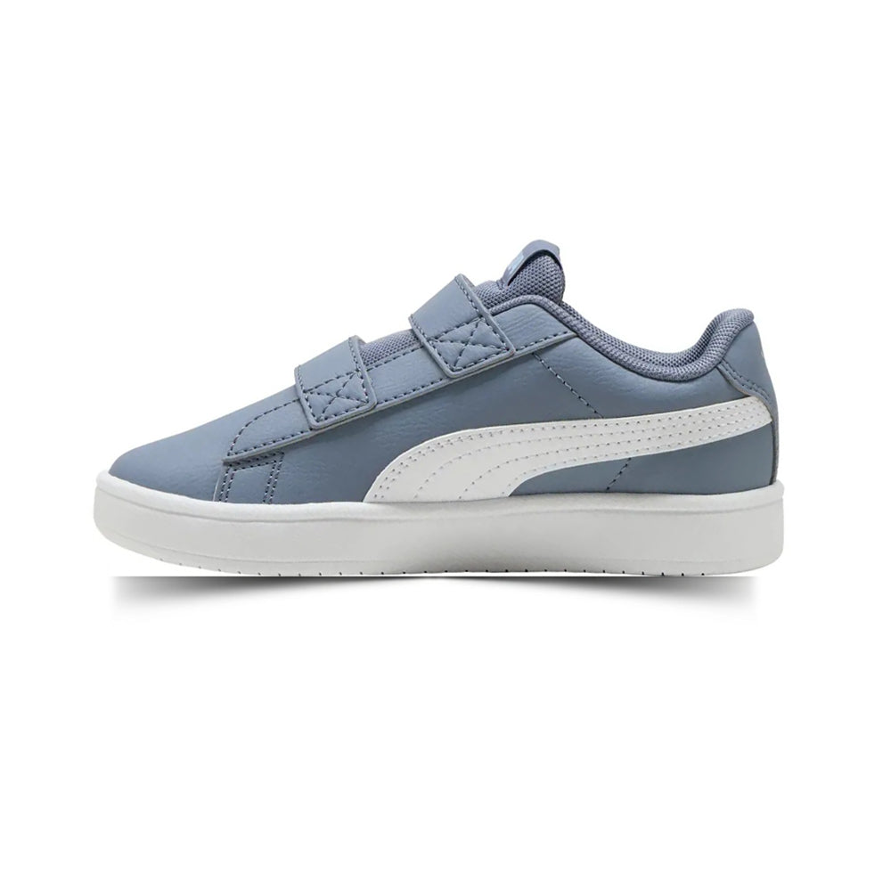 Tenis Casual Para Niño Puma Rickie Classic V PS Azul Blanco Ab0701