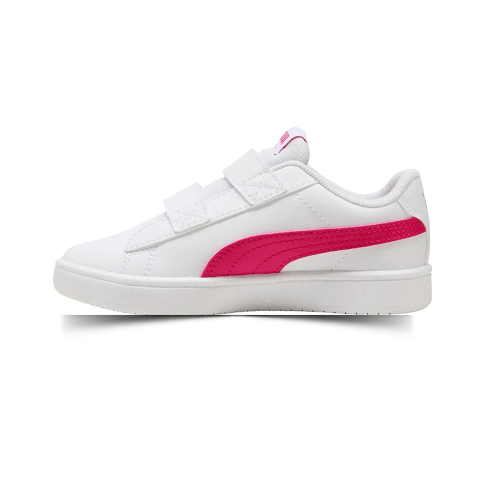 Tenis Casual Para Niño Puma Rickie Classic V PS Blanco Fucsia Ab0701