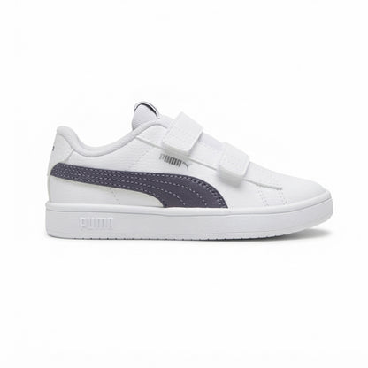 Tenis Casual Para Niño Puma Rickie Classic V Blanco Gris Ab0701
