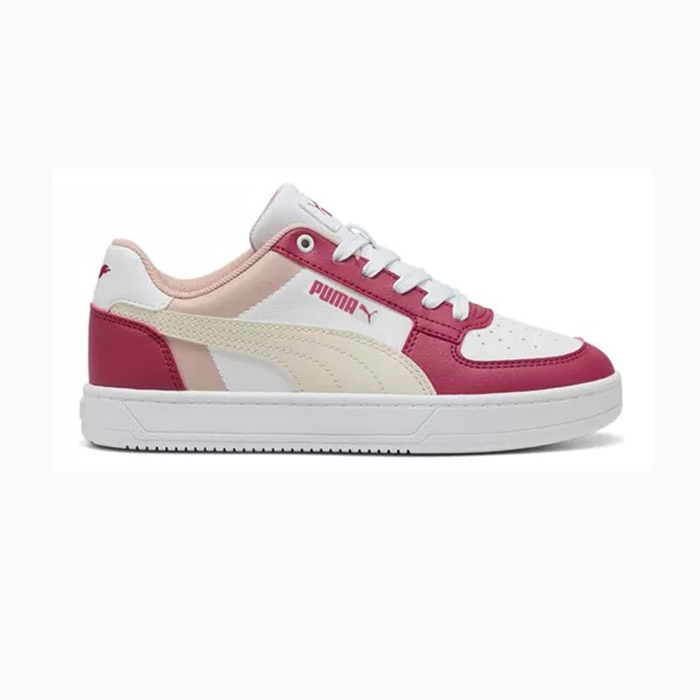 Tenis Casual Para Dama Puma Caven 2.0 Block Jr Blanco Vino Beige Ab0701