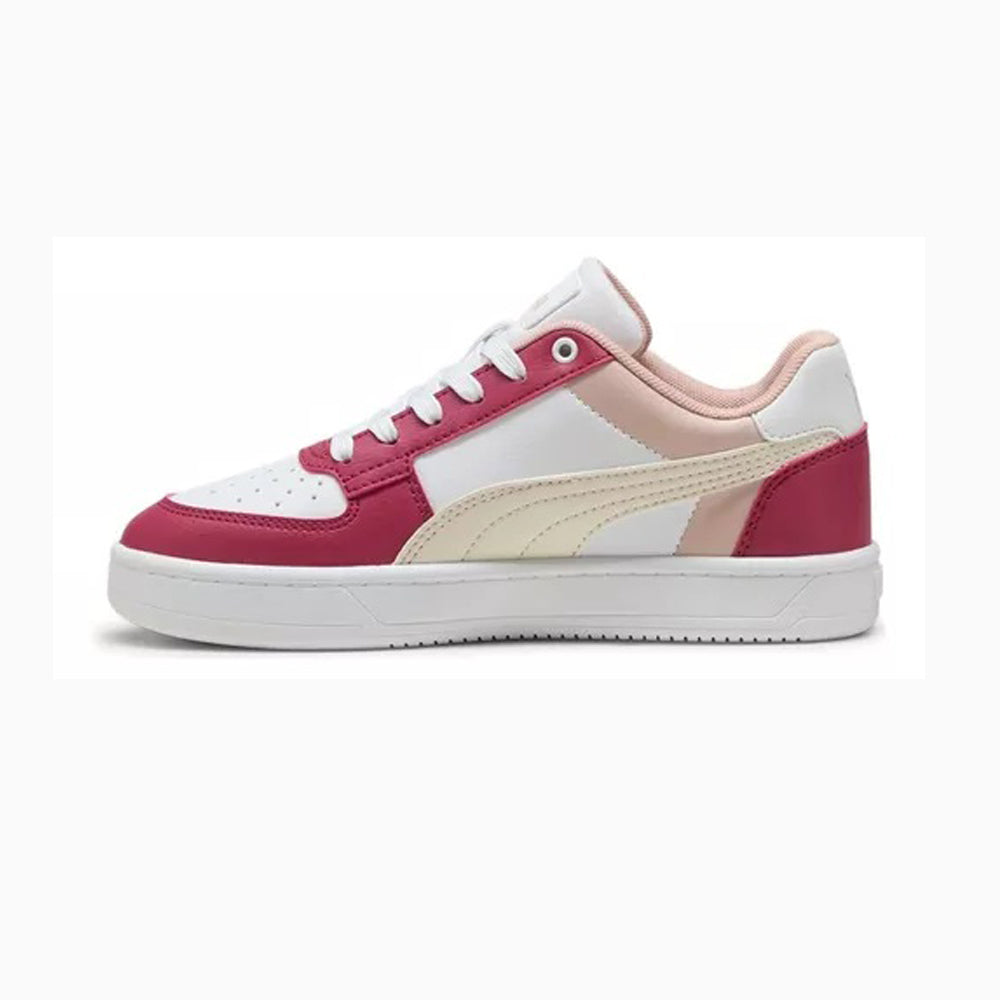 Tenis Casual Para Dama Puma Caven 2.0 Block Jr Blanco Vino Beige Ab0701