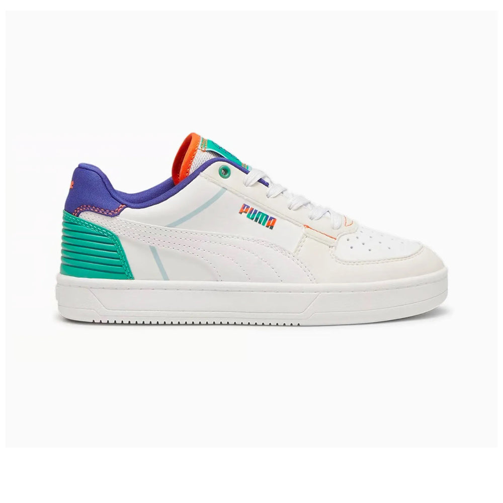 Tenis Casual Para Dama Puma Caven Ready Jr Blanco Multicolor Ab0701