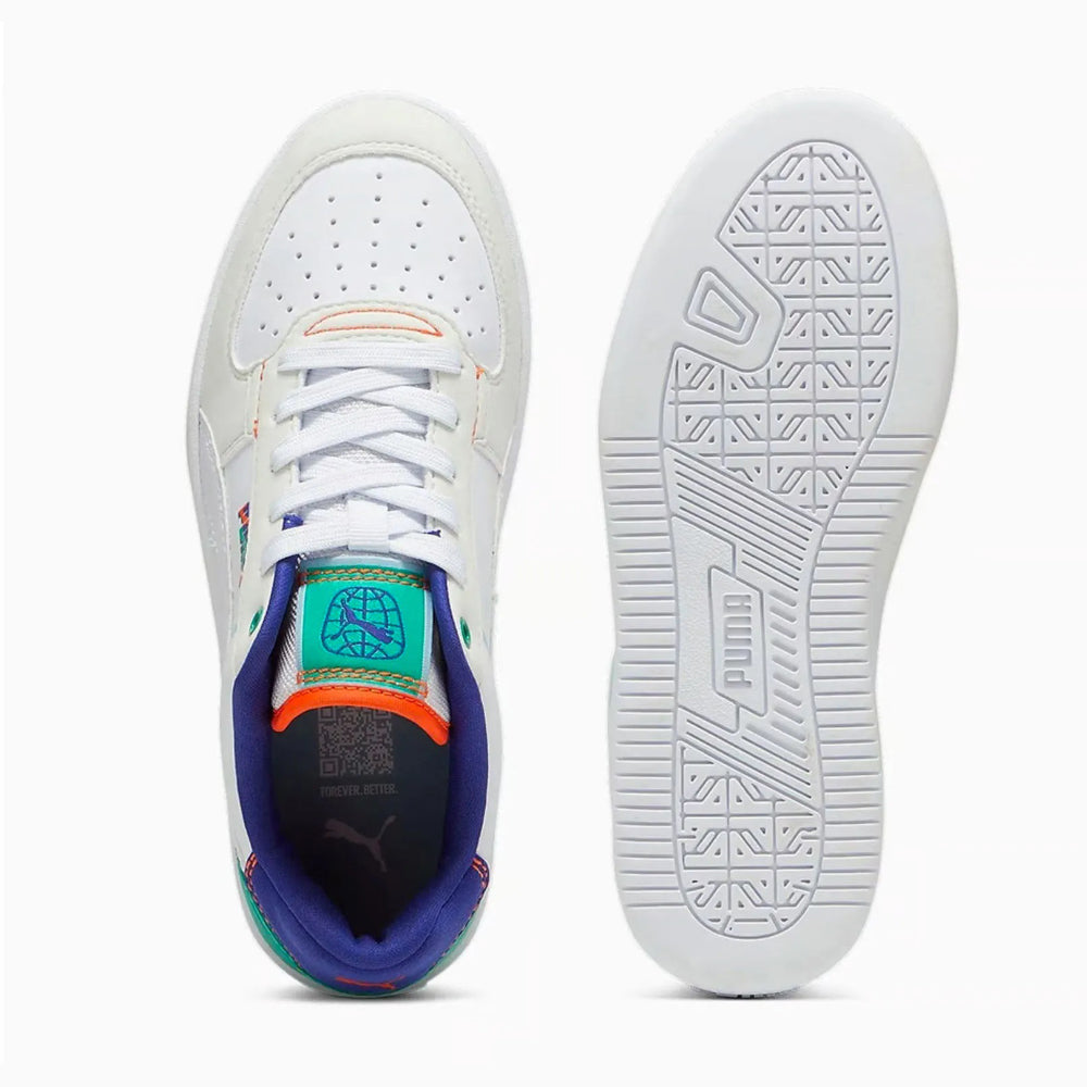 Tenis Casual Para Dama Puma Caven Ready Jr Blanco Multicolor Ab0701