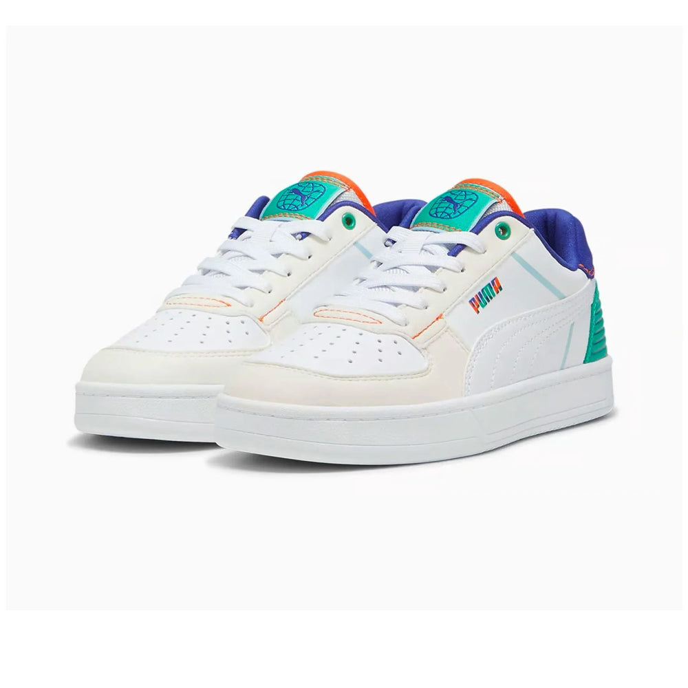 Tenis Casual Para Dama Puma Caven Ready Jr Blanco Multicolor Ab0701
