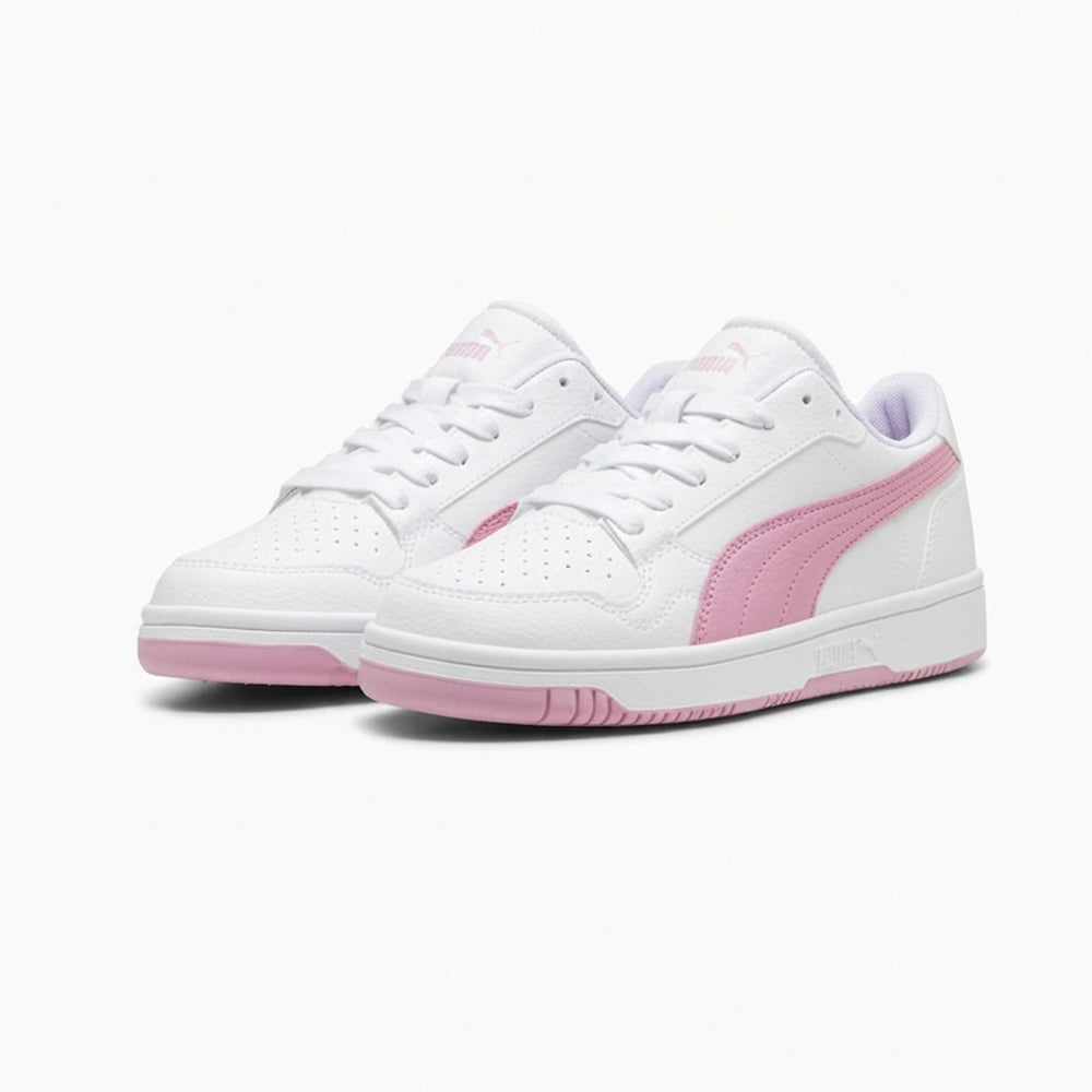 Tenis Casual Para Dama Puma Reb L Jr Blanco Mauve Ab0701