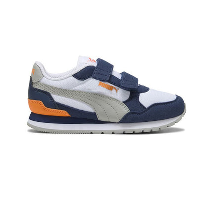 Tenis Deportivo Para Niño Puma ST Runner Blanco Gris Marino Ab0701