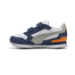 Tenis Deportivo Para Niño Puma ST Runner Blanco Gris Marino Ab0701
