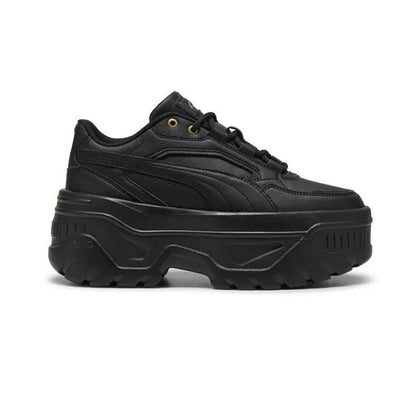 Tenis De Plataforma Para Dama Puma Karmen X TRA Negro Dorado Ab0701