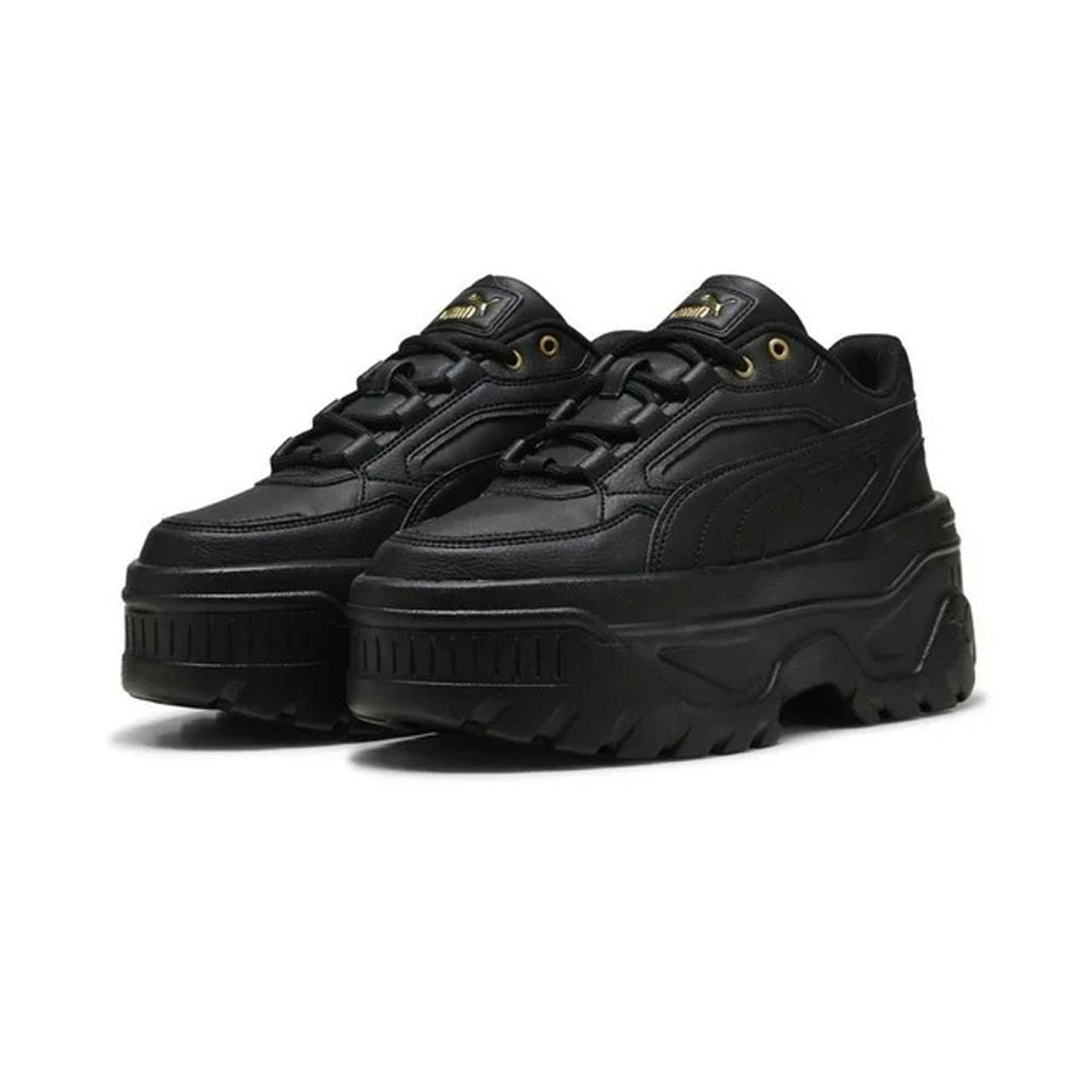 Tenis De Plataforma Para Dama Puma Karmen X TRA Negro Dorado Ab0701