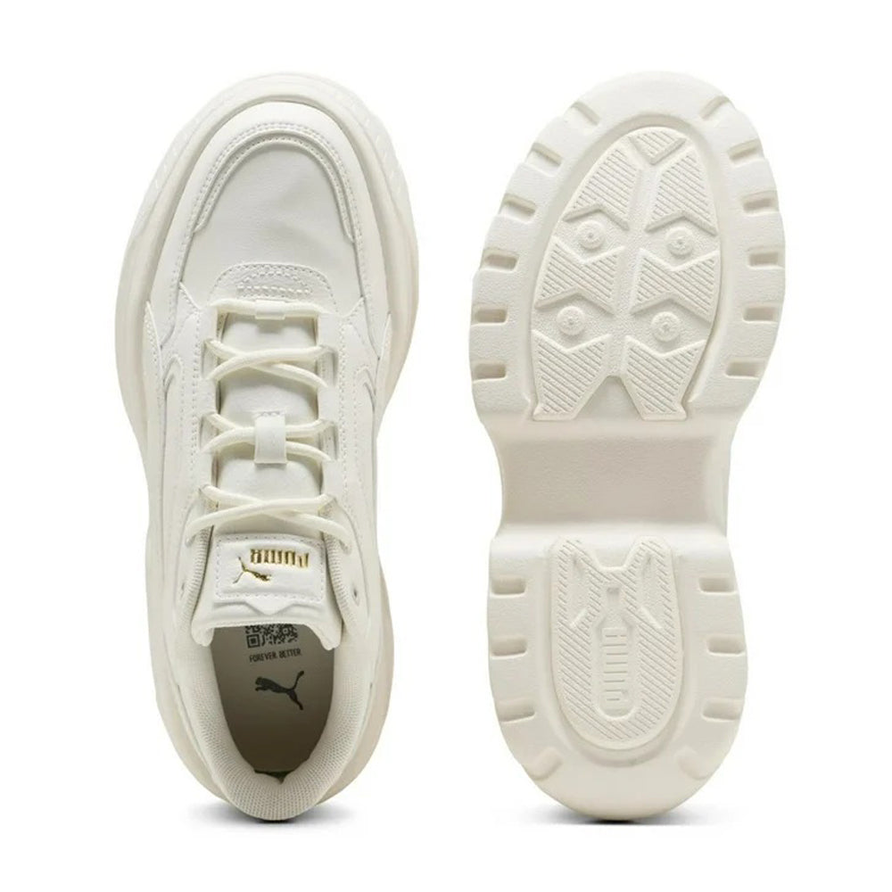 Tenis De Plataforma Para Dama Puma Karmen X TRA Marfil Ab0701