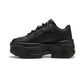 Tenis De Plataforma Para Dama Puma Karmen X TRA Negro Dorado Ab0701