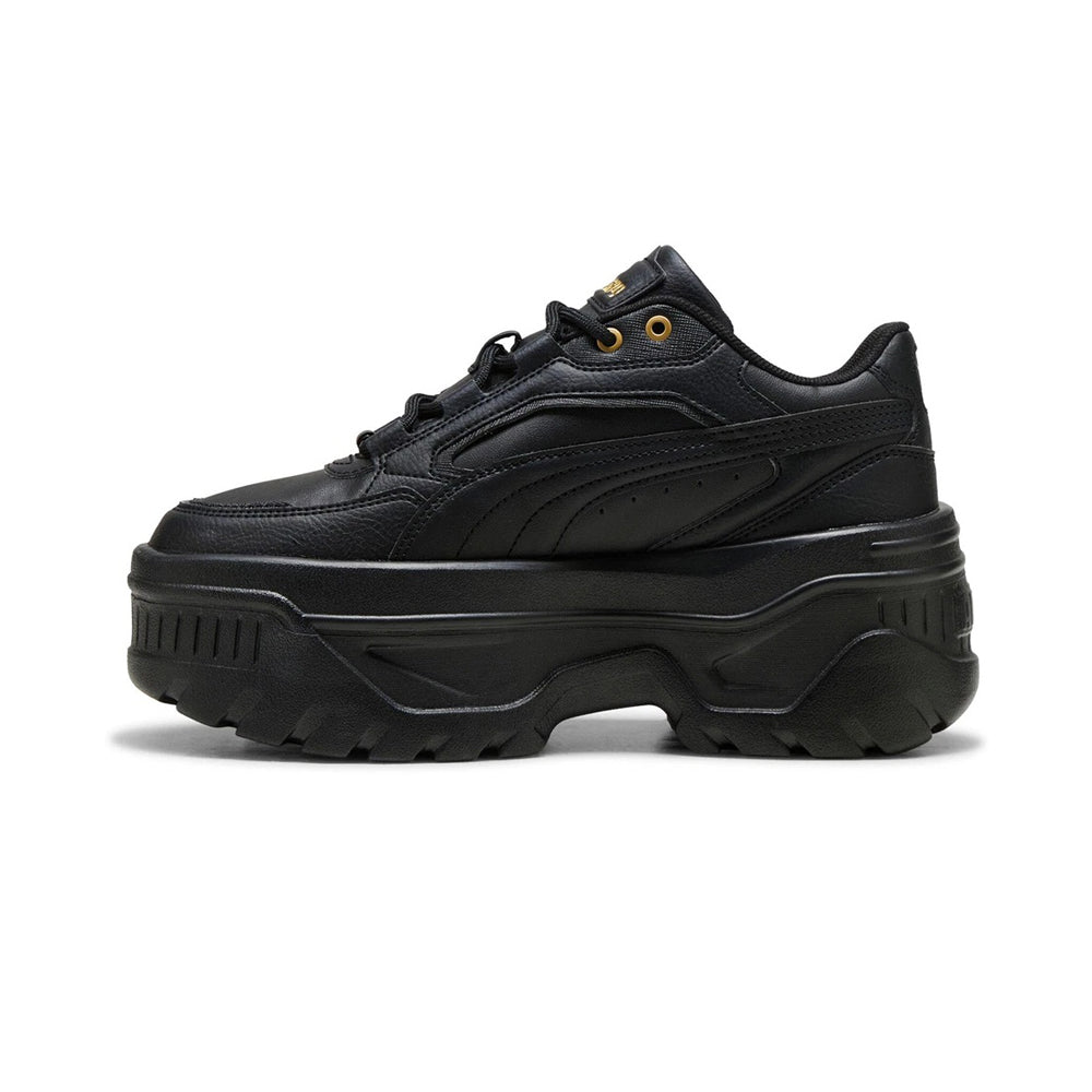 Tenis De Plataforma Para Dama Puma Karmen X TRA Negro Dorado Ab0701