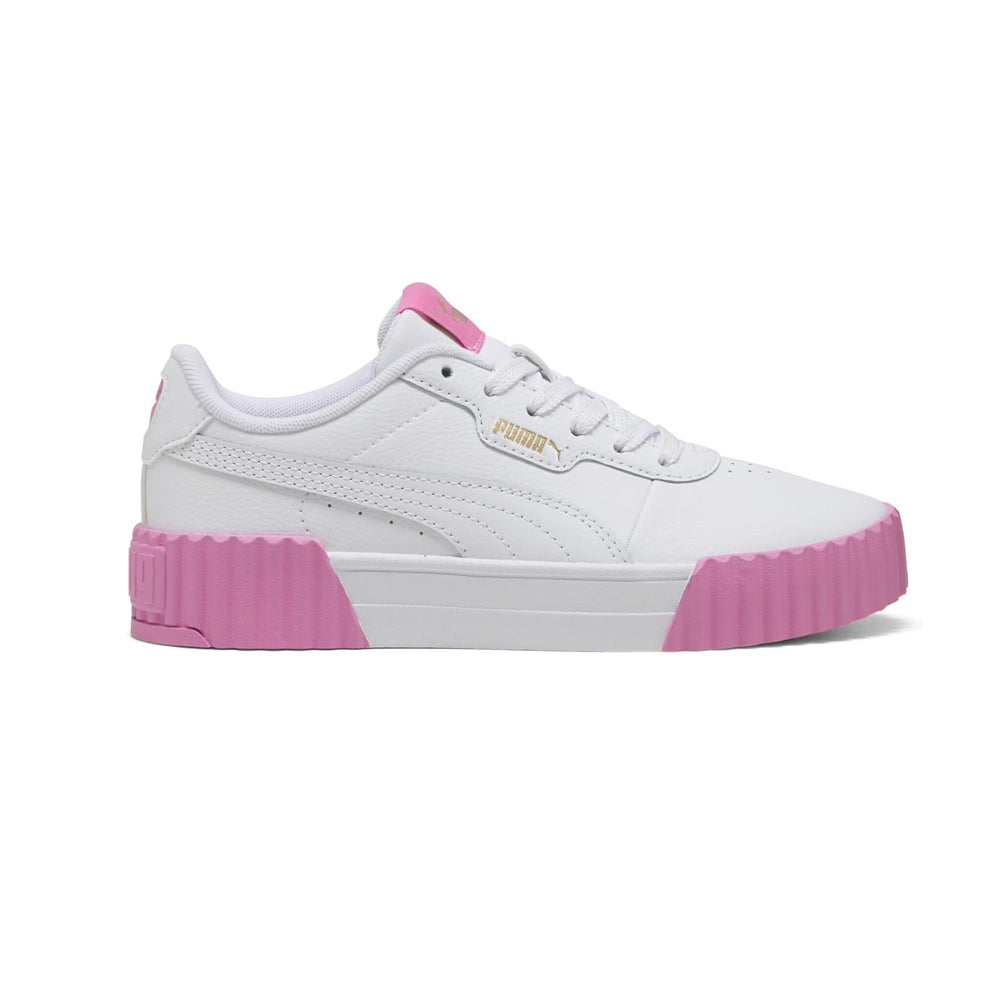 Tenis Casual Para Dama Puma Carina 3.0 Jr Blanco Mauve Oro Ab0701