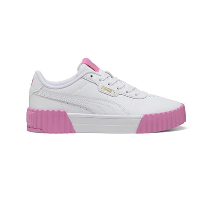 Tenis Casual Para Dama Puma Carina 3.0 Jr Blanco Mauve Oro Ab0701