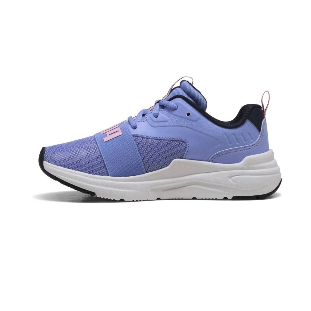 Tenis Deportivo Para Dama Puma Softride Wired 2 Jr Lavanda Blanco Ab0701