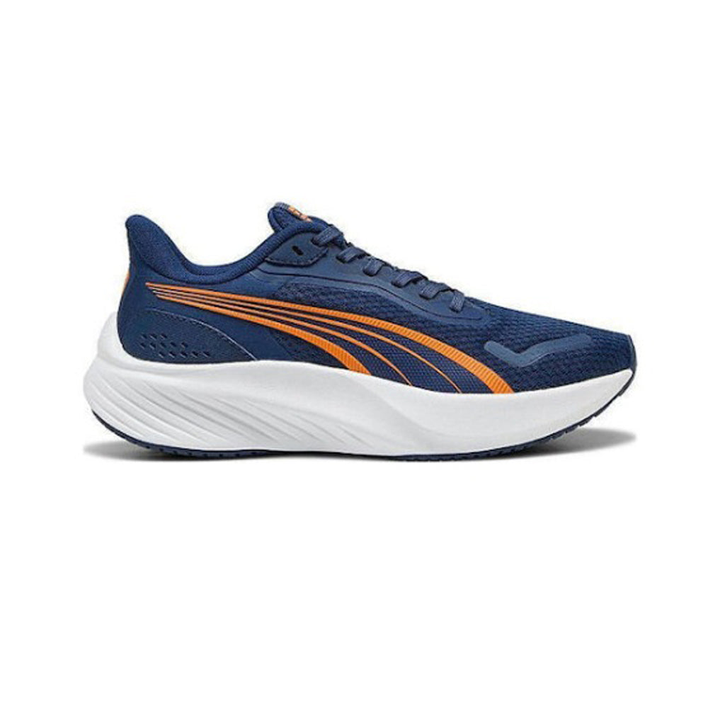 Tenis Deportivo Para Dama Puma Pounce Lite Jr Marino Naranja Blanco Ab0701