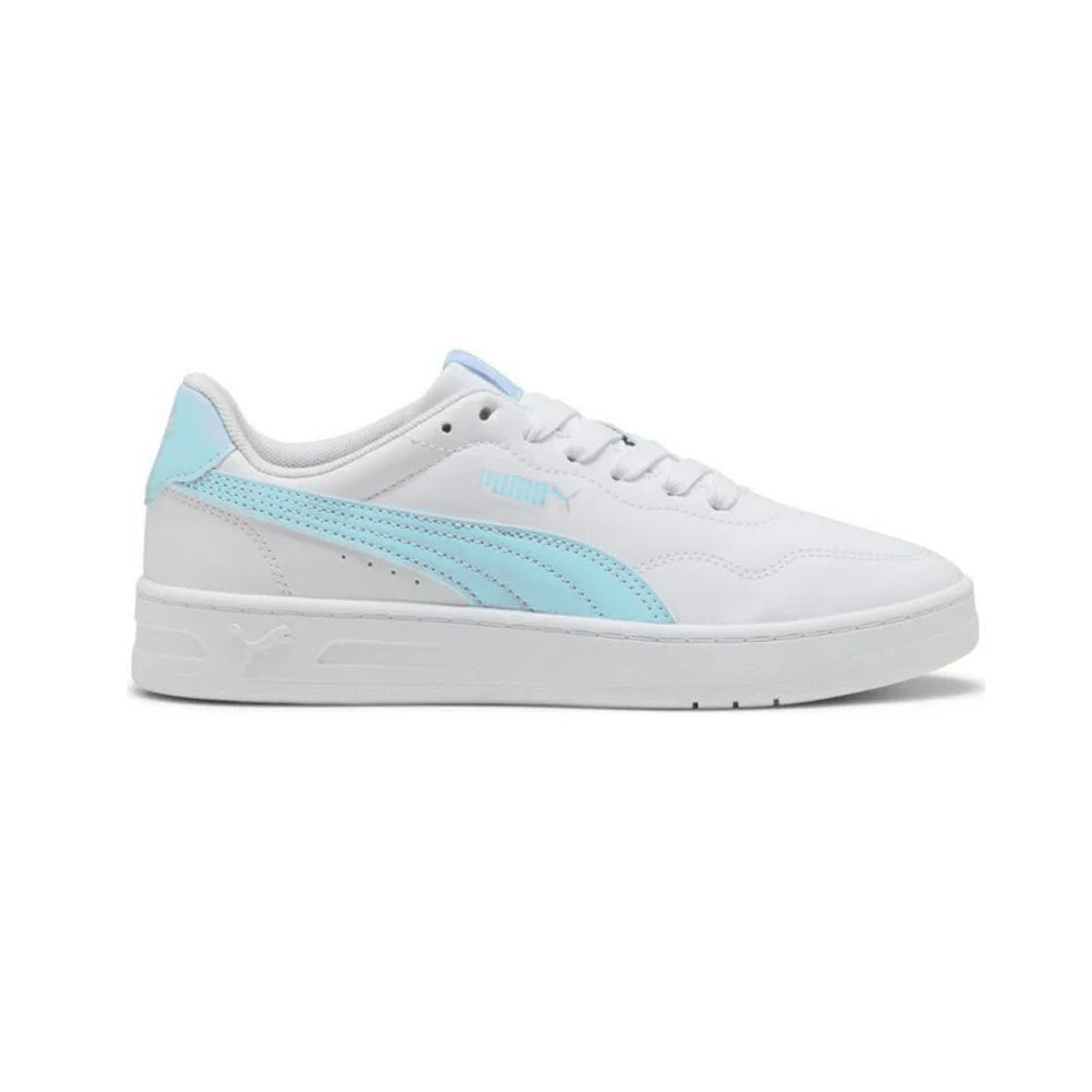Tenis Casual Para Dama Puma Court Lally Jr Blanco Azul Claro Ab0701