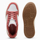 Tenis Casual Para Dama Puma Rebound Femme Low Blanco Marfil Rojo Ab0701