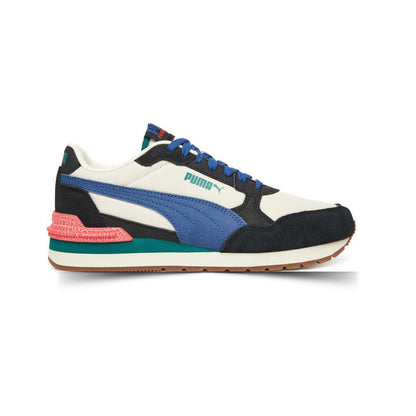 Tenis Casual Para Caballero Puma St Runner V4 Negro Latte Azul Ab0701