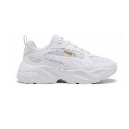 Tenis Deportivo Para Dama Puma Cassia 2.0 Blanco Oro Ab0701