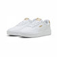 Tenis Casual Para Dama Puma Court Lally Metallic Blanco Oro Ab0701