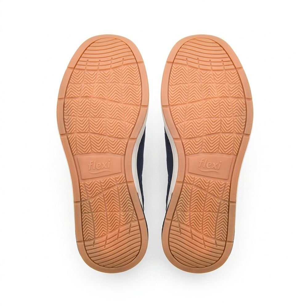 Sneaker Tejido Stretch Para Caballero Flexi 422301 Marino Ab0701