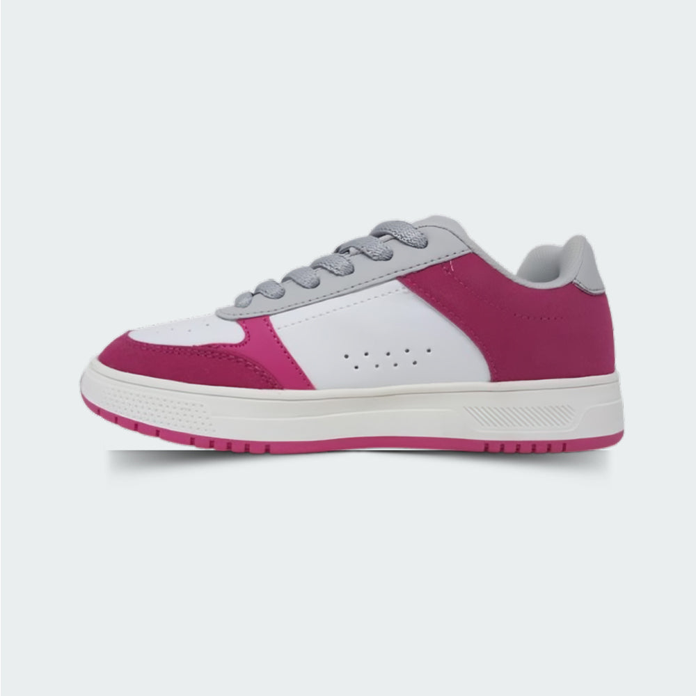 Tenis Casual Para Dama Charly 43164 Blanco Rosa Ab0701