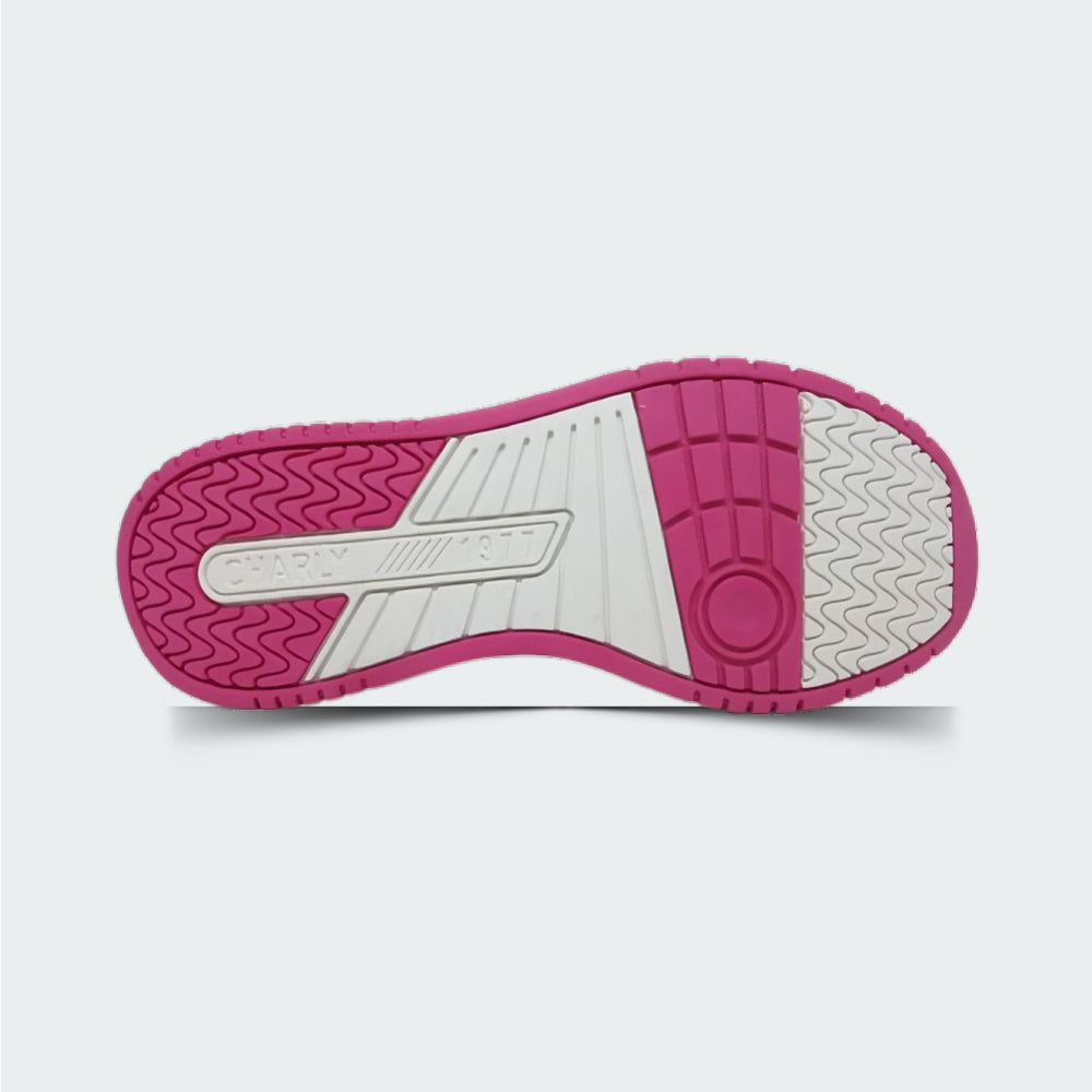 Tenis Casual Para Dama Charly 43164 Blanco Rosa Ab0701