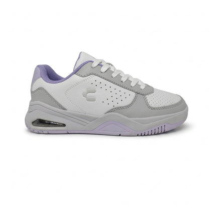 Tenis Casual Para Dama Charly 43340 Blanco Lila Ab0701