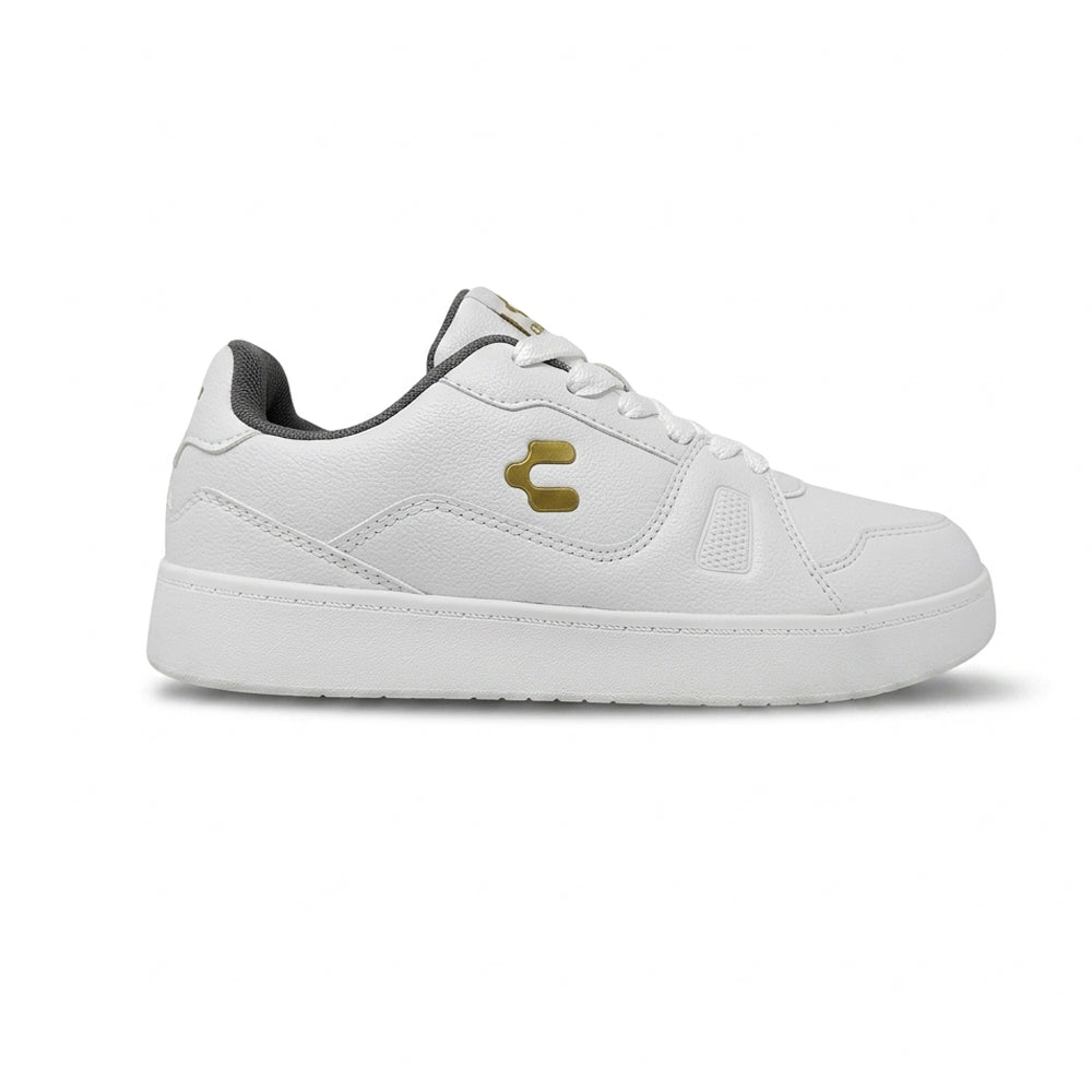 Tenis Escolares Dama Charly 43349 Blanco Ab0701
