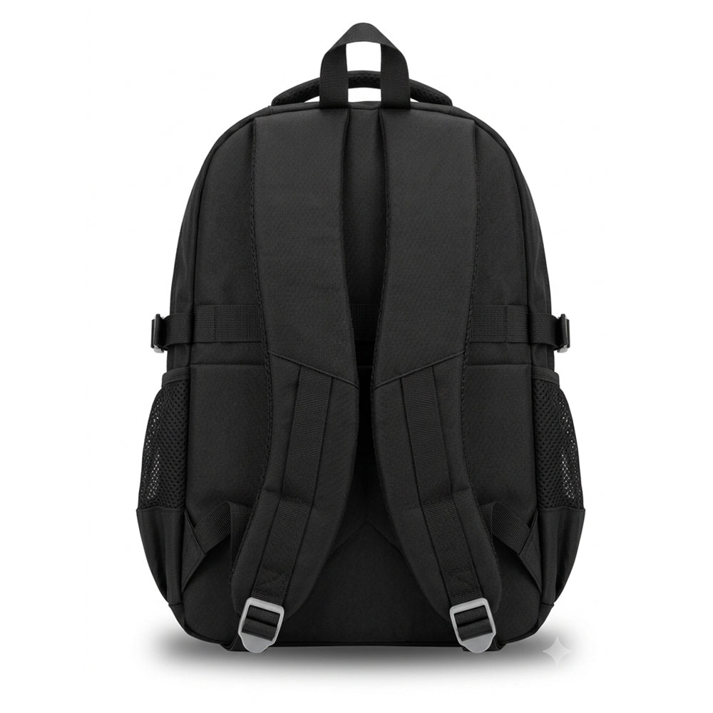 Mochila Backpack Royal Polo Club Color Negro Multicompartimentos Ab0701
